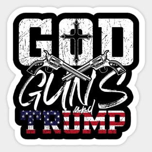 God-Guns-Trump Sticker